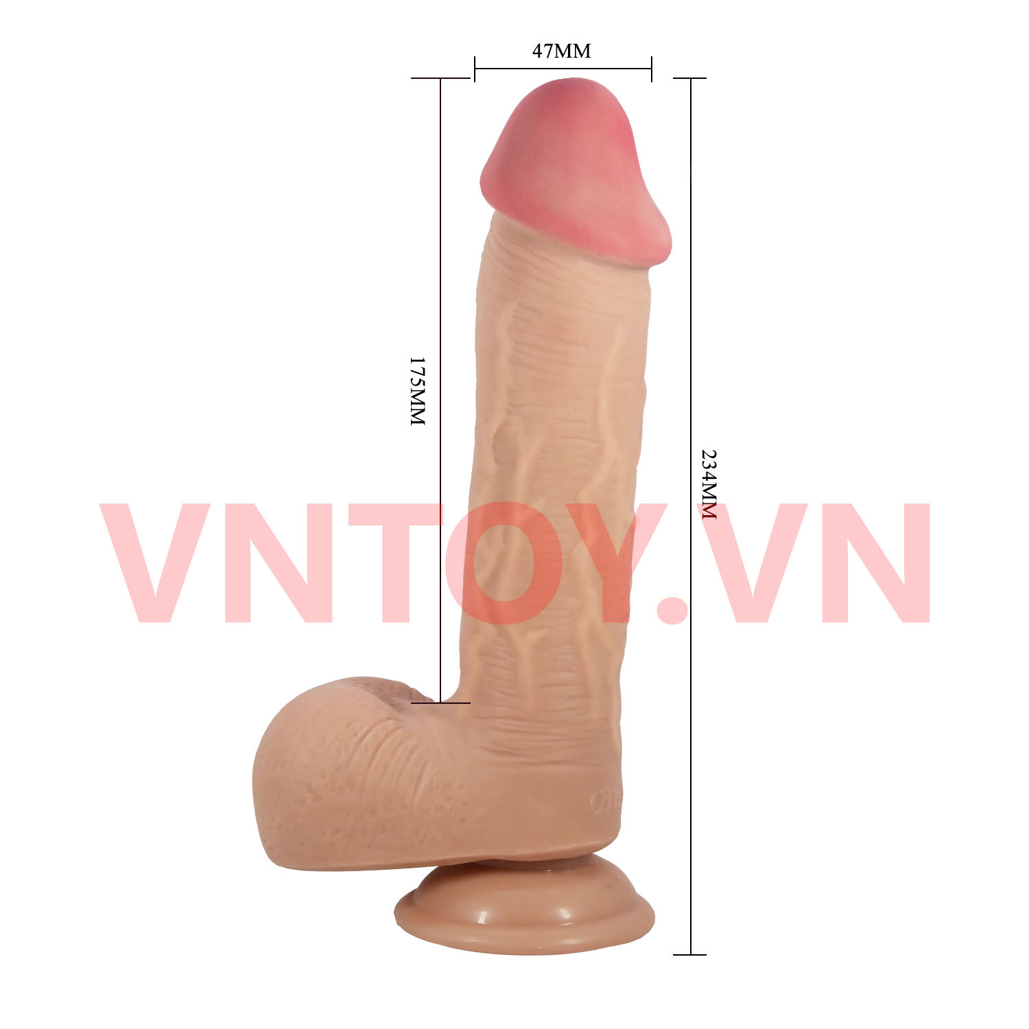 Dương Vật Giả Pretty Love 2 Lớp Trượt Da Size Khủng Cao Cấp