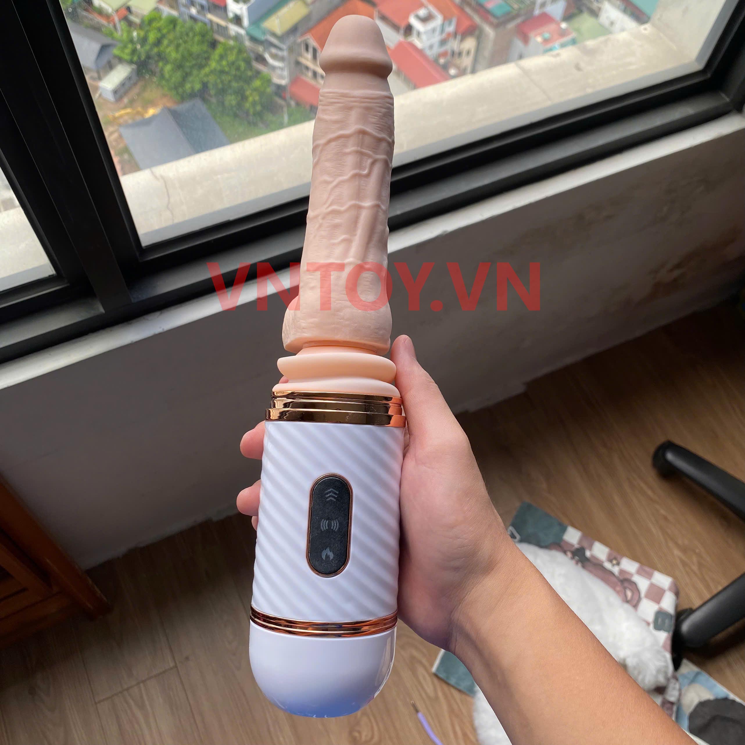 Dương vật giả thủ dâm tự động cao cấp Dibe kèm chân đế gắn tường