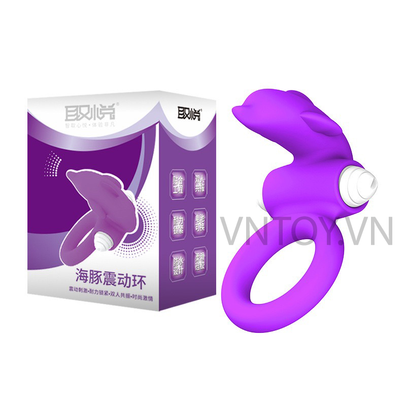 Vòng rung tình yêu cá heo Dolphin Cock Ring