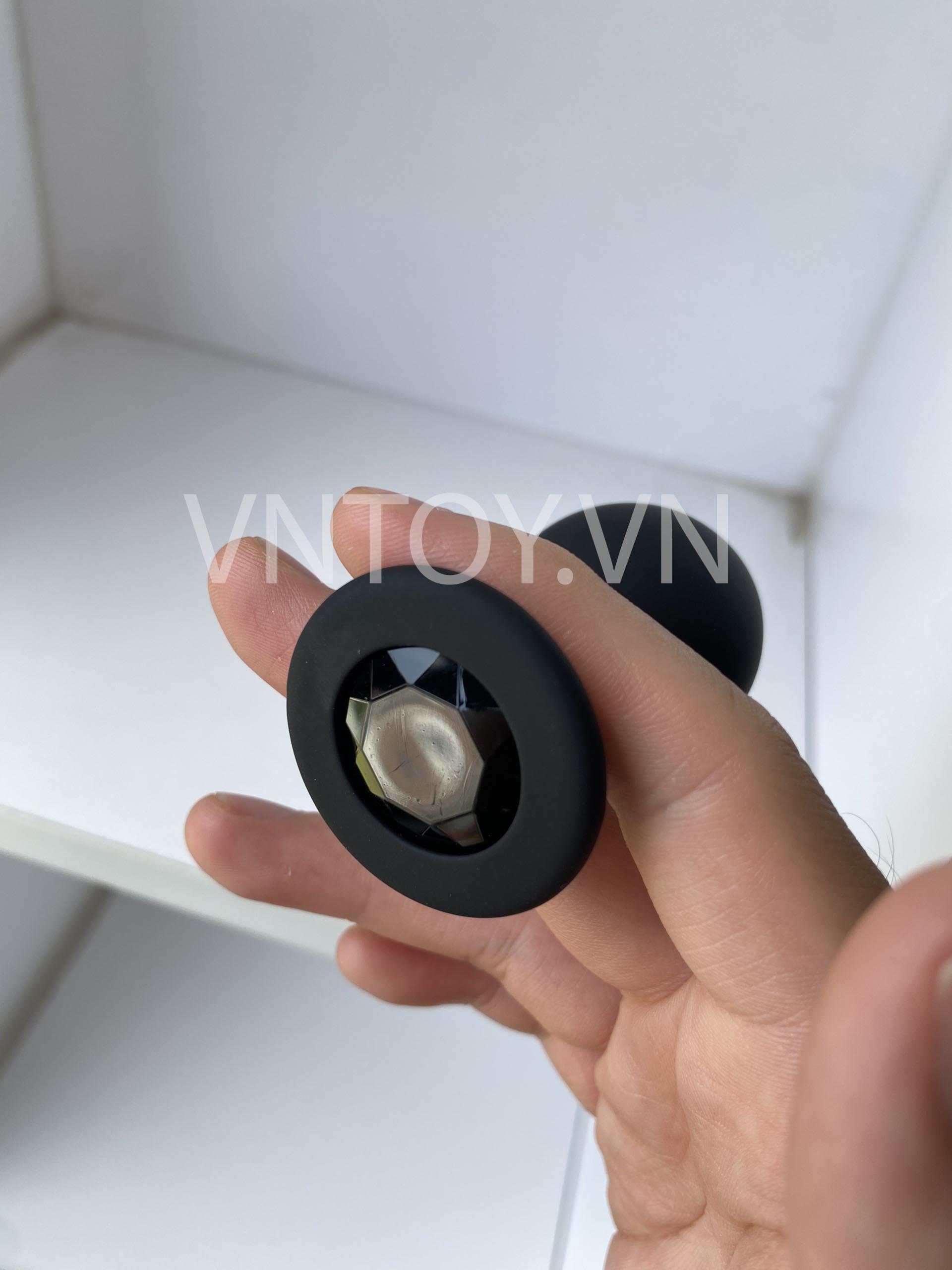 Nút gắn hậu môn Silicon đính đá