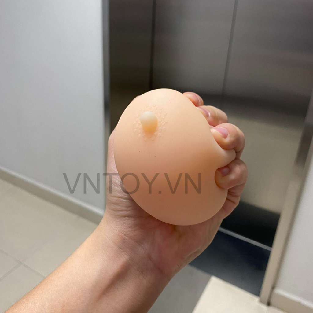 Vú giả cầm tay giá rẻ Silicon như thật có lỗ âm đạo