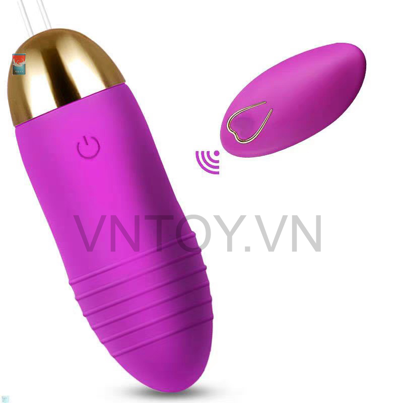 Trứng rung tình yêu điều khiển từ xa sạc pin cao cấp