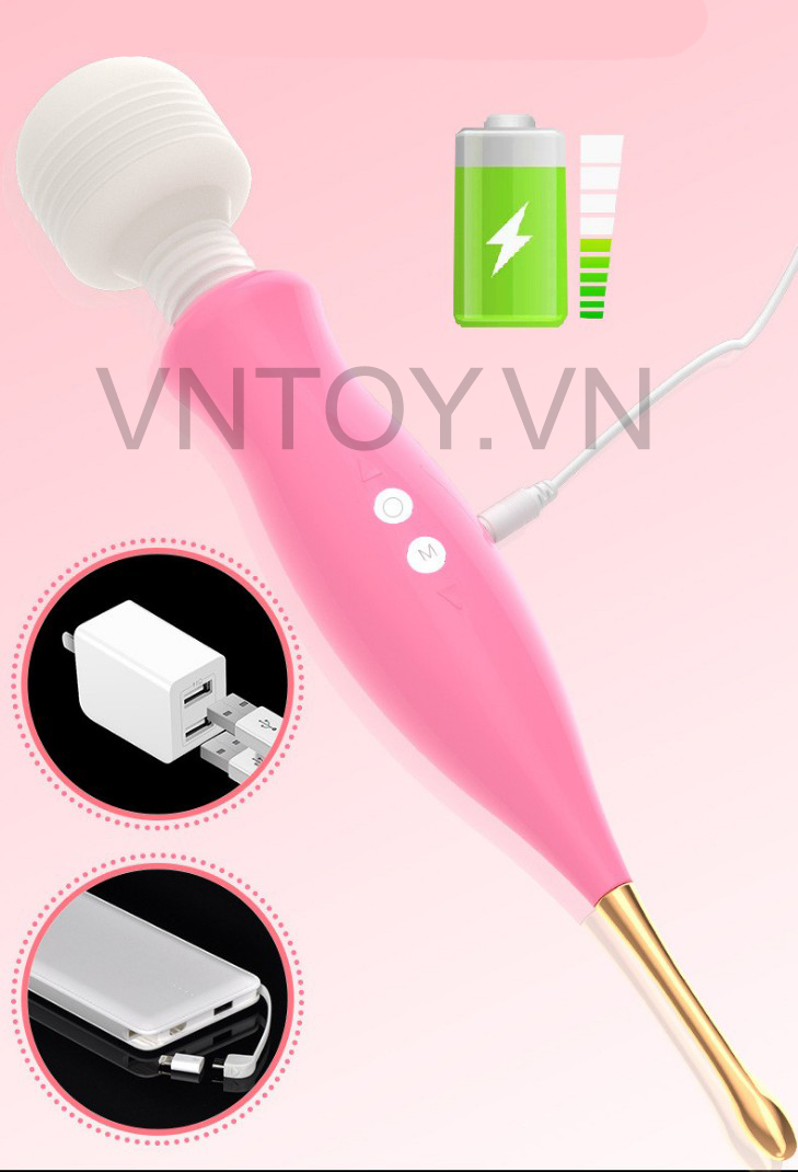 Chày rung tình yêu massage điểm G 2 đầu rung