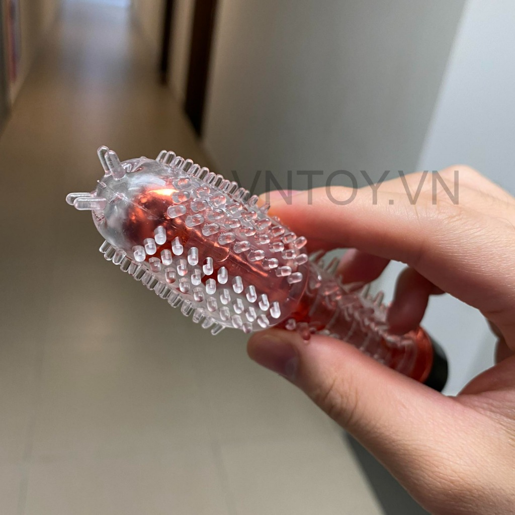 Dương vật giả có gai Silicon rung nhiều chế độ
