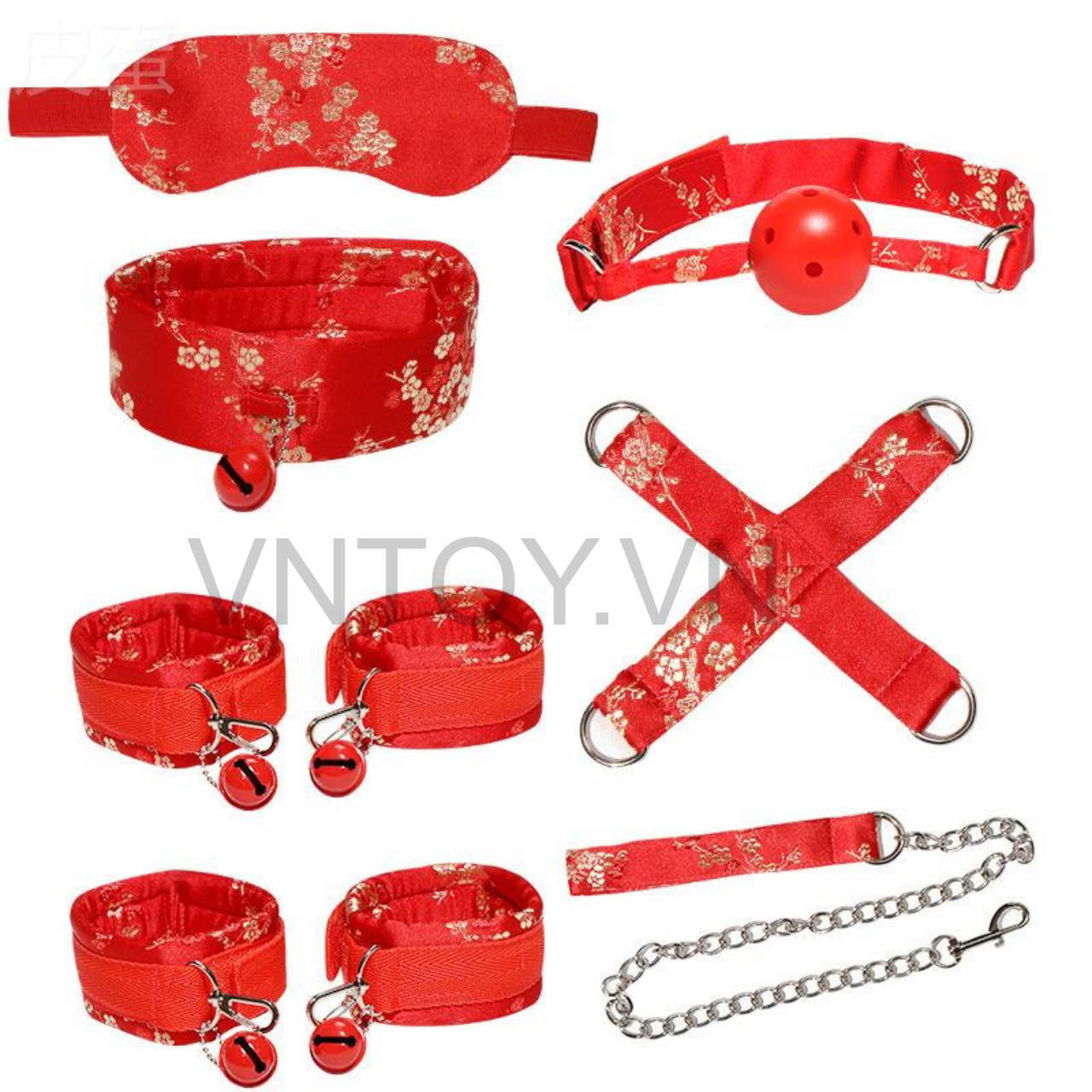 Đồ chơi bạo dâm BDSM 7 món phong cách hoa lá
