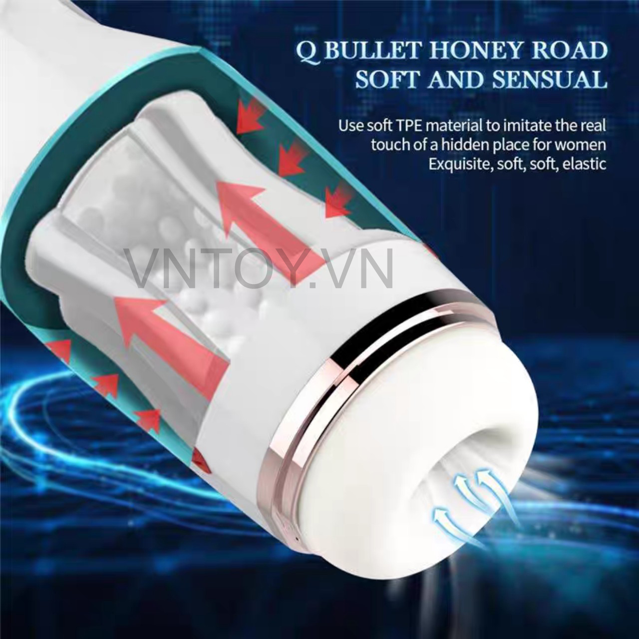 Máy thủ dâm bú mút tự động 10 chế độ rung cao cấp