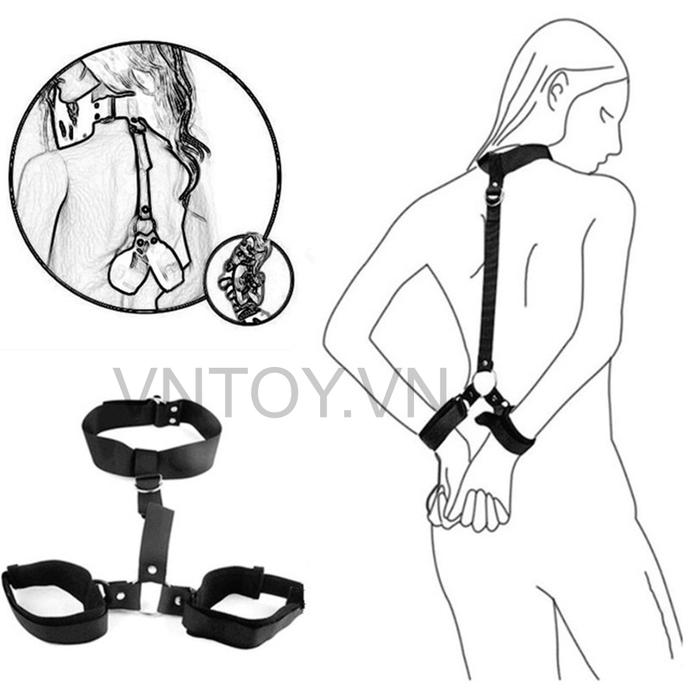 Đồ chơi BDSM Set trói còng tay bịt miệng