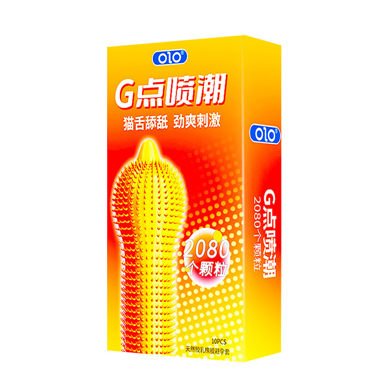 Bao Cao Su Gai OLO 2080 Hạt Nổi Lưỡi Mèo Tăng Cảm Giác