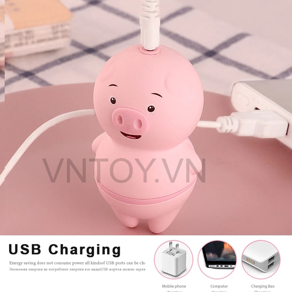 Lưỡi liếm con heo ngụy trang massage điểm G hột le nhũ hoa