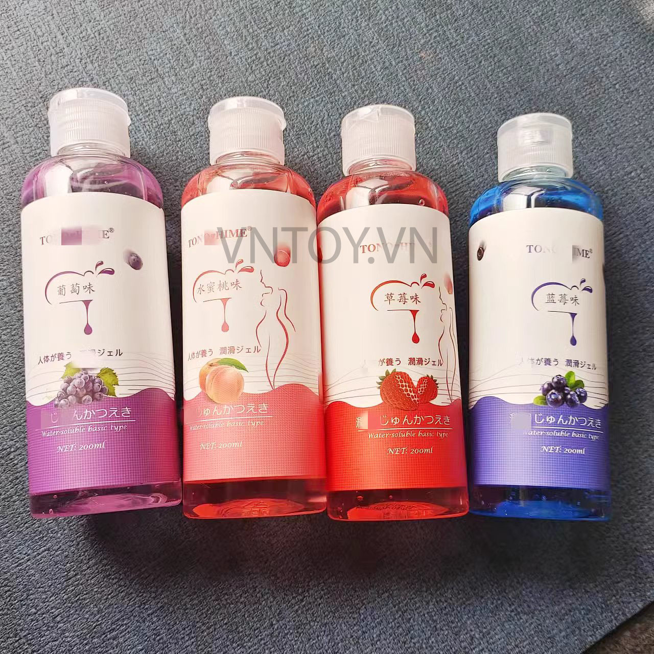 Gel bôi trơn Tono Hime hương trái cây Đào Dâu Nho Việt Quất