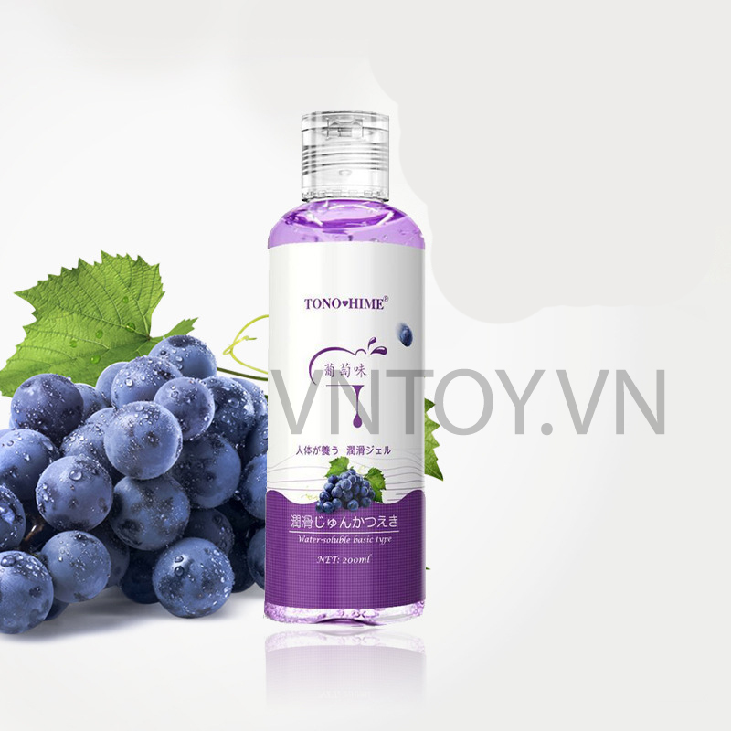 Gel bôi trơn Tono Hime hương trái cây Đào Dâu Nho Việt Quất