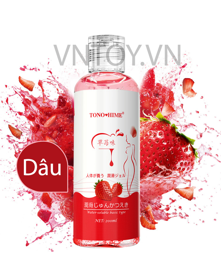 Gel bôi trơn Tono Hime hương trái cây Đào Dâu Nho Việt Quất