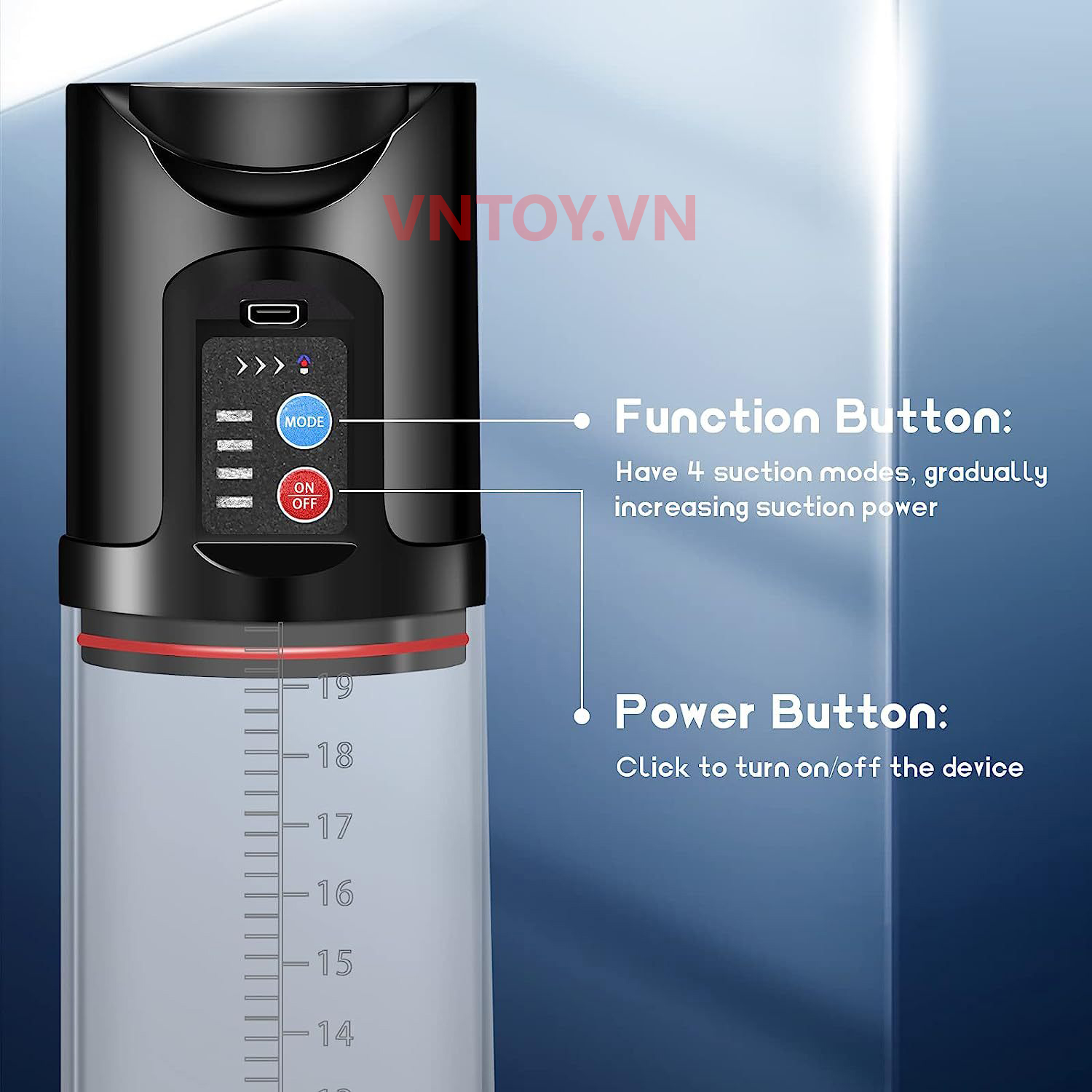 Máy bơm dương vật tự động Penis Pump tăng kích cỡ cải thiện sinh lý nam