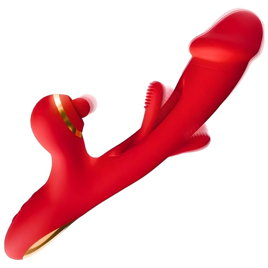 Máy Massage Cầm Tay 3-in-1 Rung Hút Vảy Khế 7 Chế Độ