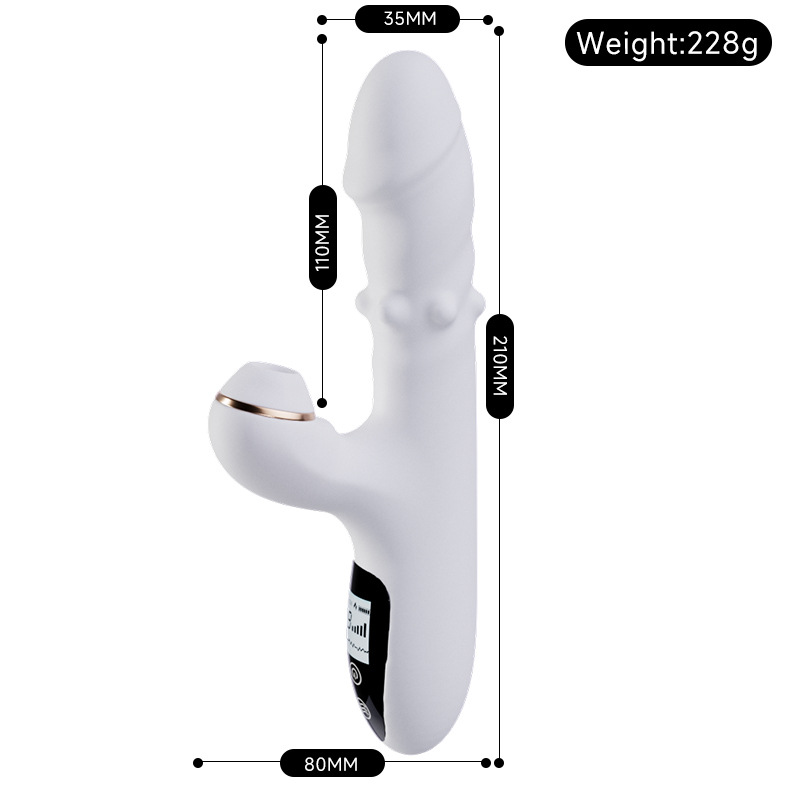 Máy Massage Cao Cấp Rung Thụt Tự Động Bi Silicon Sưởi Ấm 9 Chế Độ