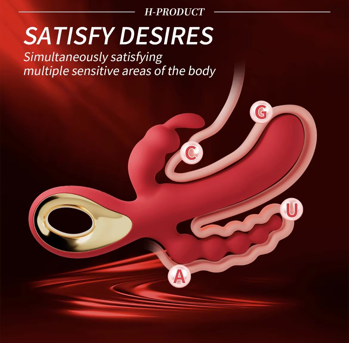 Máy Rung 3 Đầu Đa Điểm – Kích Thích Toàn Diện