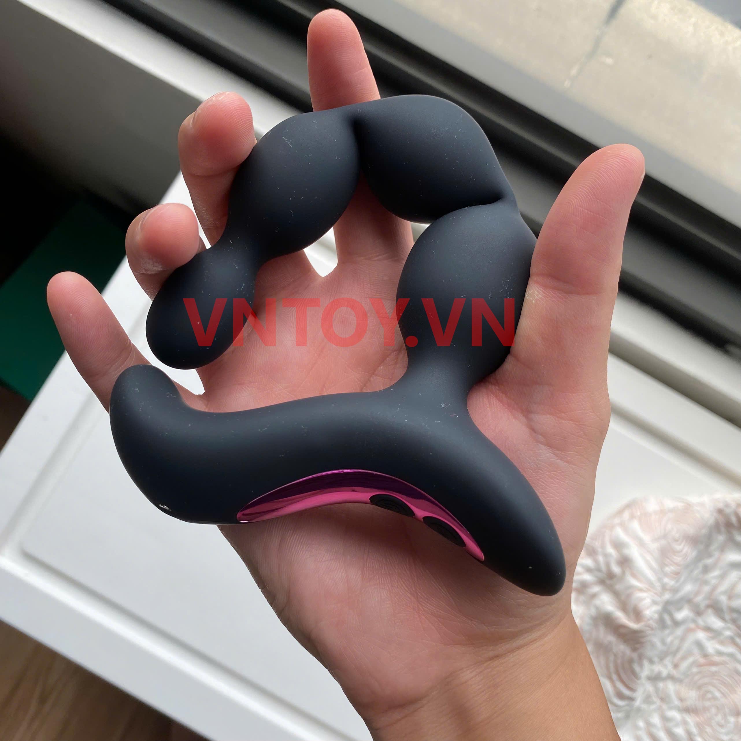 Máy rung hậu môn Anal beads cao cấp 10 chế độ