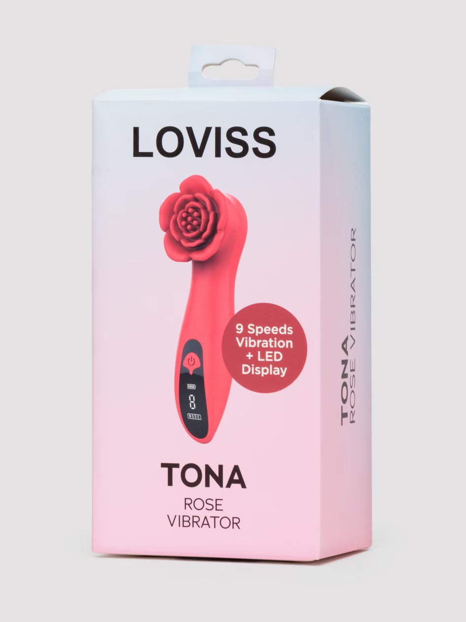 Máy Rung Hoa Hồng Loviss Tona 9 Chế Độ Rung Màn Hình LED