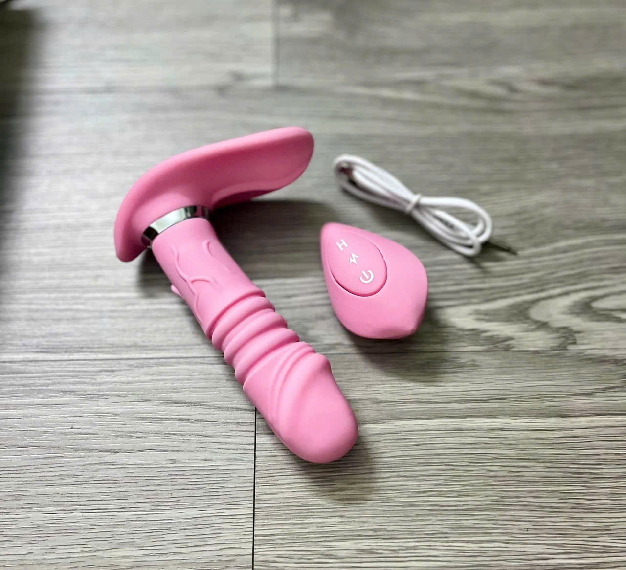 Máy Rung Thụt Điểm G 2-in-1 Sưởi Ấm Điều Khiển Từ Xa