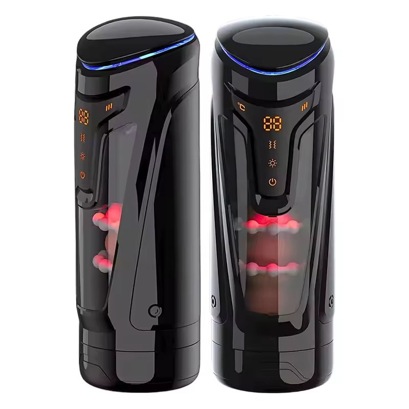 Máy Thủ Dâm JIUUY Đa Năng Rung Rên Thụt Sưởi Ấm Màn Hình LED Cao Cấp