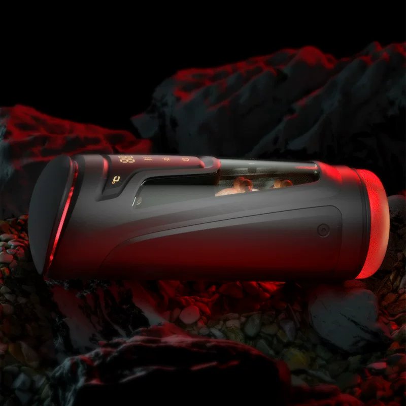 Máy Thủ Dâm JIUUY Đa Năng Rung Rên Thụt Sưởi Ấm Màn Hình LED Cao Cấp