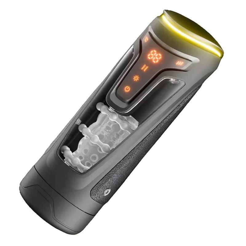 Máy Thủ Dâm JIUUY Đa Năng Rung Rên Thụt Sưởi Ấm Màn Hình LED Cao Cấp