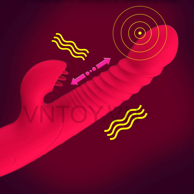 Dương vật giả thò thụt lưỡi liếm sưởi ấm 42 độ cao cấp