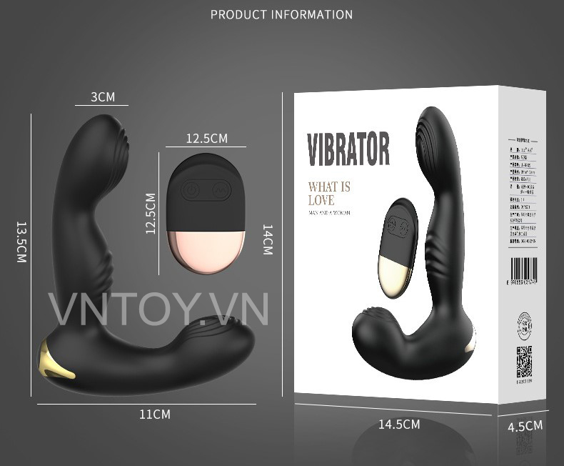 Máy rung hậu môn gắn quần lót điều khiển từ xa