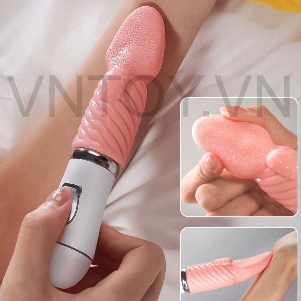 Lưỡi liếm tình yêu rung âm đạo cầm tay sạc pin