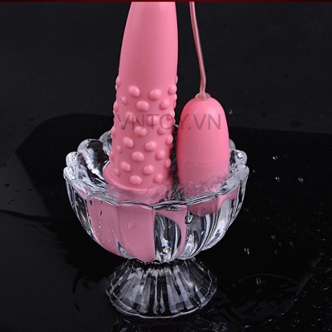 Trứng rung 2 đầu có gai hình dương vật rung siêu mạnh