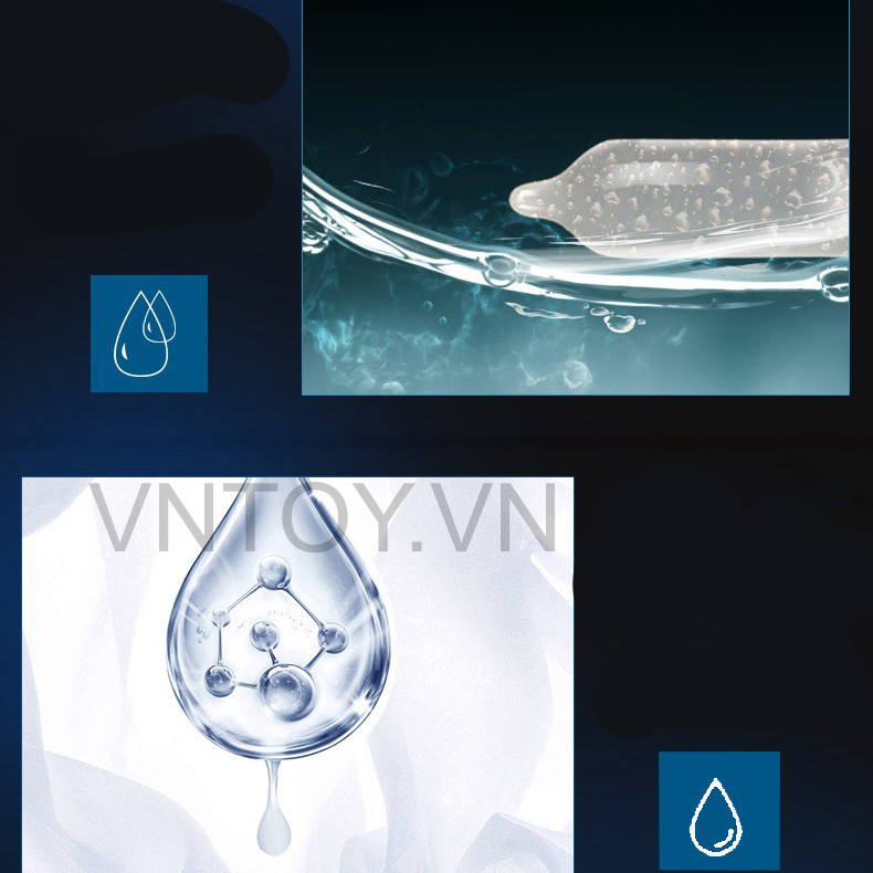 Bao cao su cấp ẩm HA Mingliu Zhiye chính hãng - Hộp 100 cái