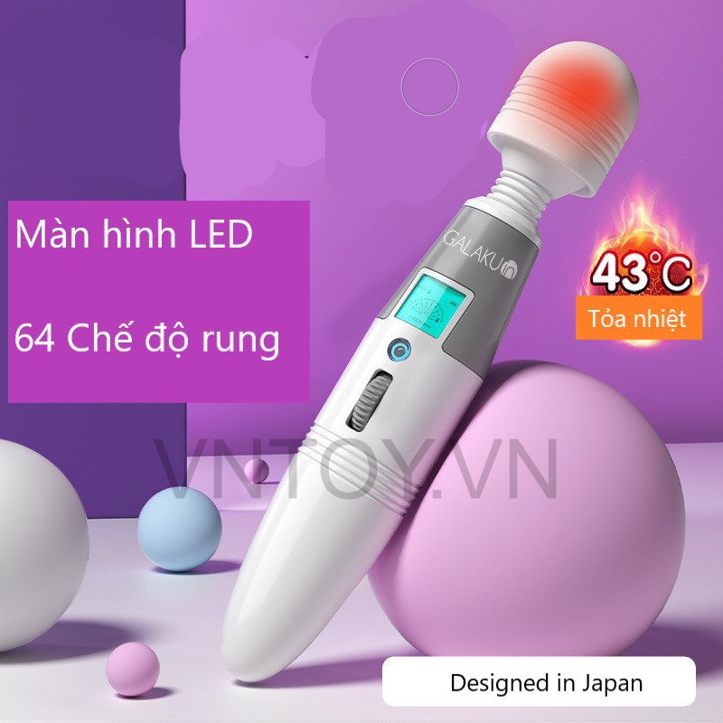 Chày rung Galaku chính hãng massage tỏa nhiệt 42 độ