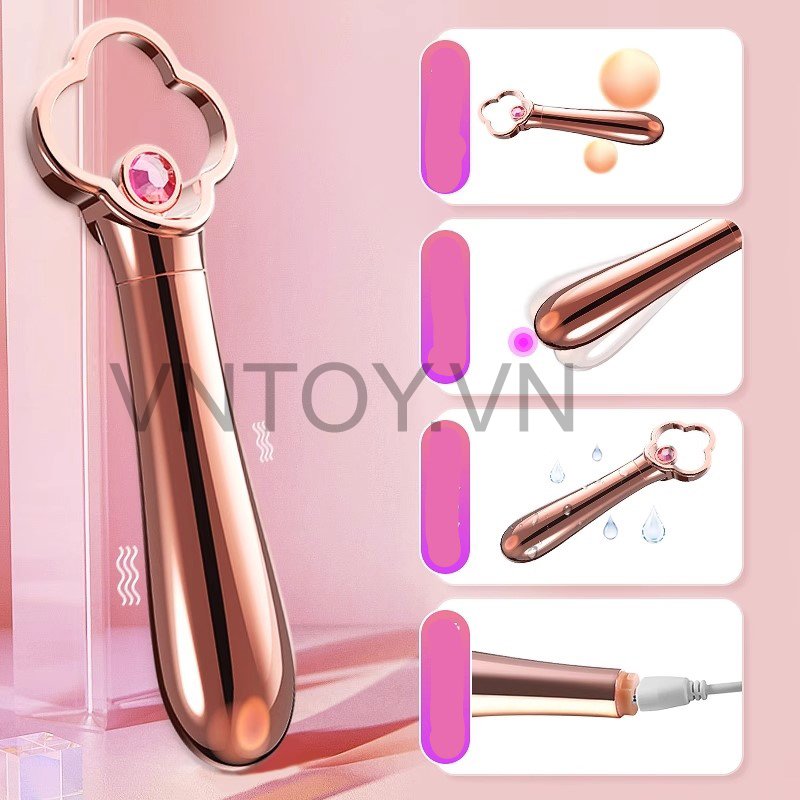 Máy rung Omysky kích thích âm đạo hình kim cương sang chảnh