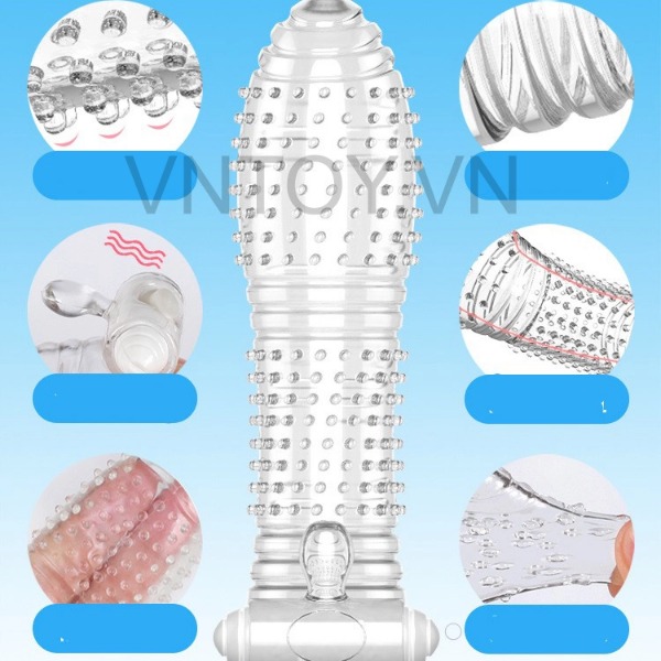 Bao cao su đôn dên gai gắn cục rung