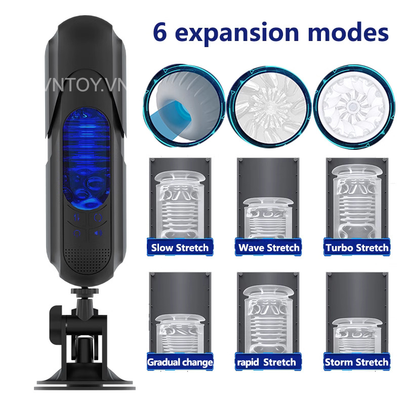 Âm đạo giả gắn tường xoay thụt âm thanh siêu cấp