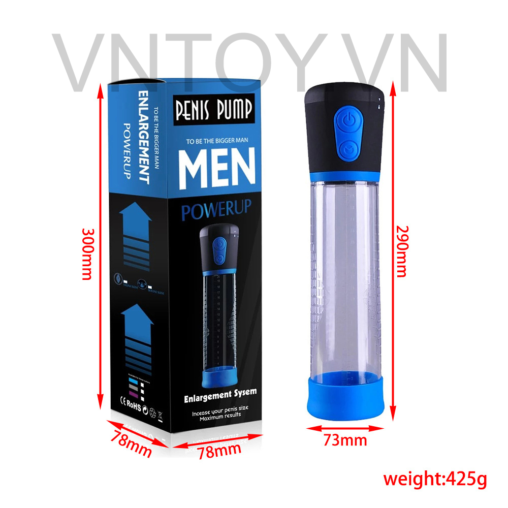 Máy tập dương vật Penis Pump Men Powerup tự động hóa
