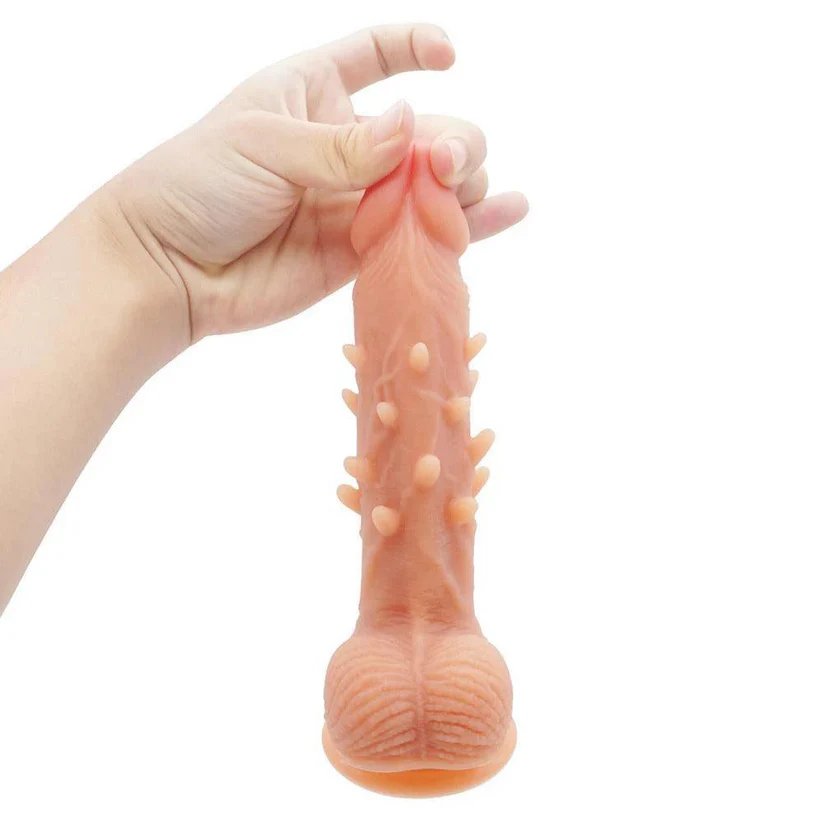 Sextoy Dildo Rung Thụt Silicon Gai Nổi Điều Khiển Không Dây