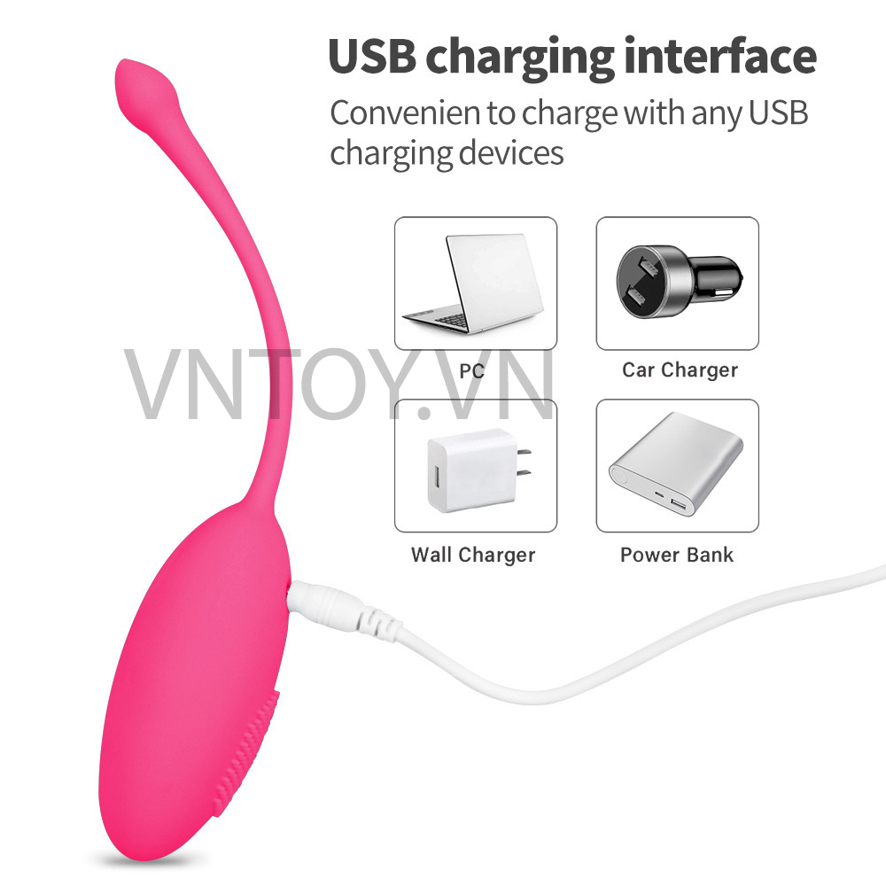 Trứng rung nòng nọc điều khiển từ xa nhiều chế độ rung