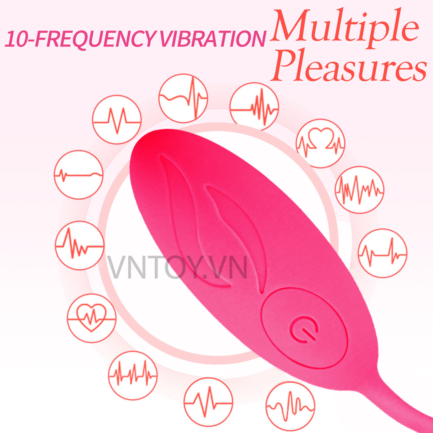 Trứng rung nòng nọc điều khiển từ xa nhiều chế độ rung