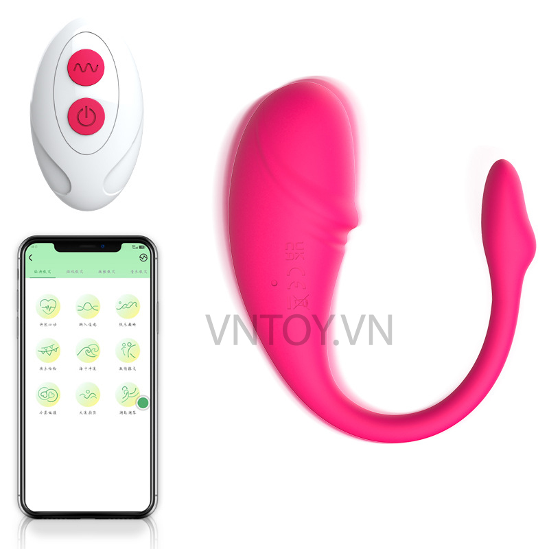 Trứng rung thiên nga điều khiển qua App Bluetooth Love Spouse