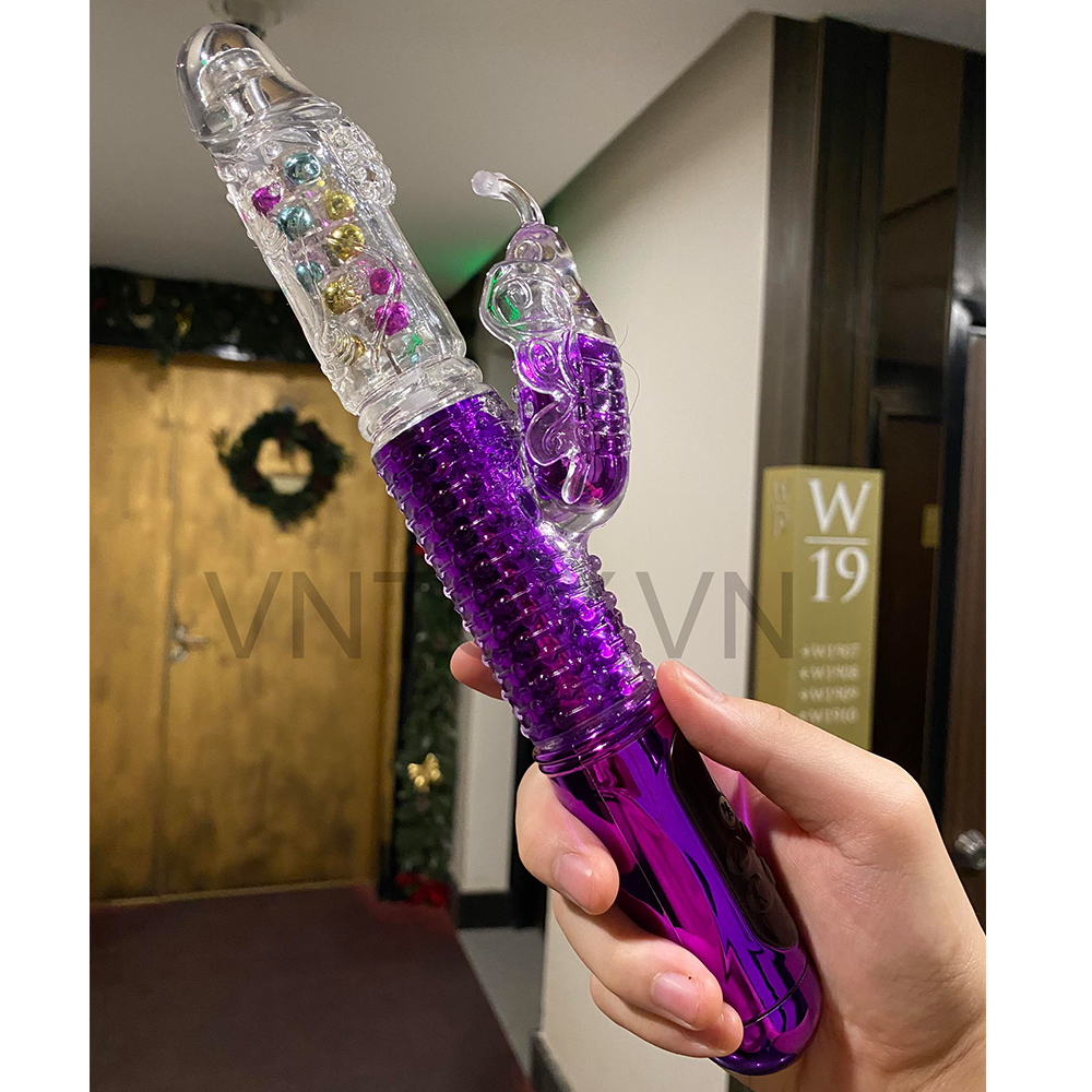 Dương vật giả thụt xoay vô cực rung điểm G