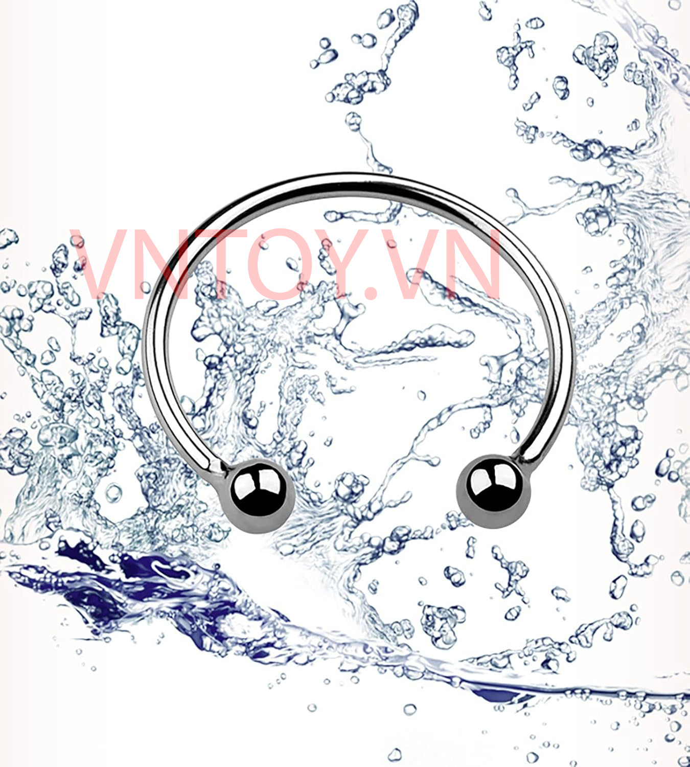 Vòng bi Inox đeo dương vật - Vòng 2 bi