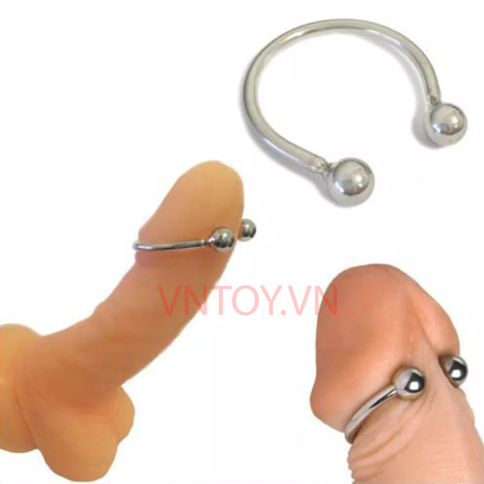 Vòng bi Inox đeo dương vật - Vòng 2 bi