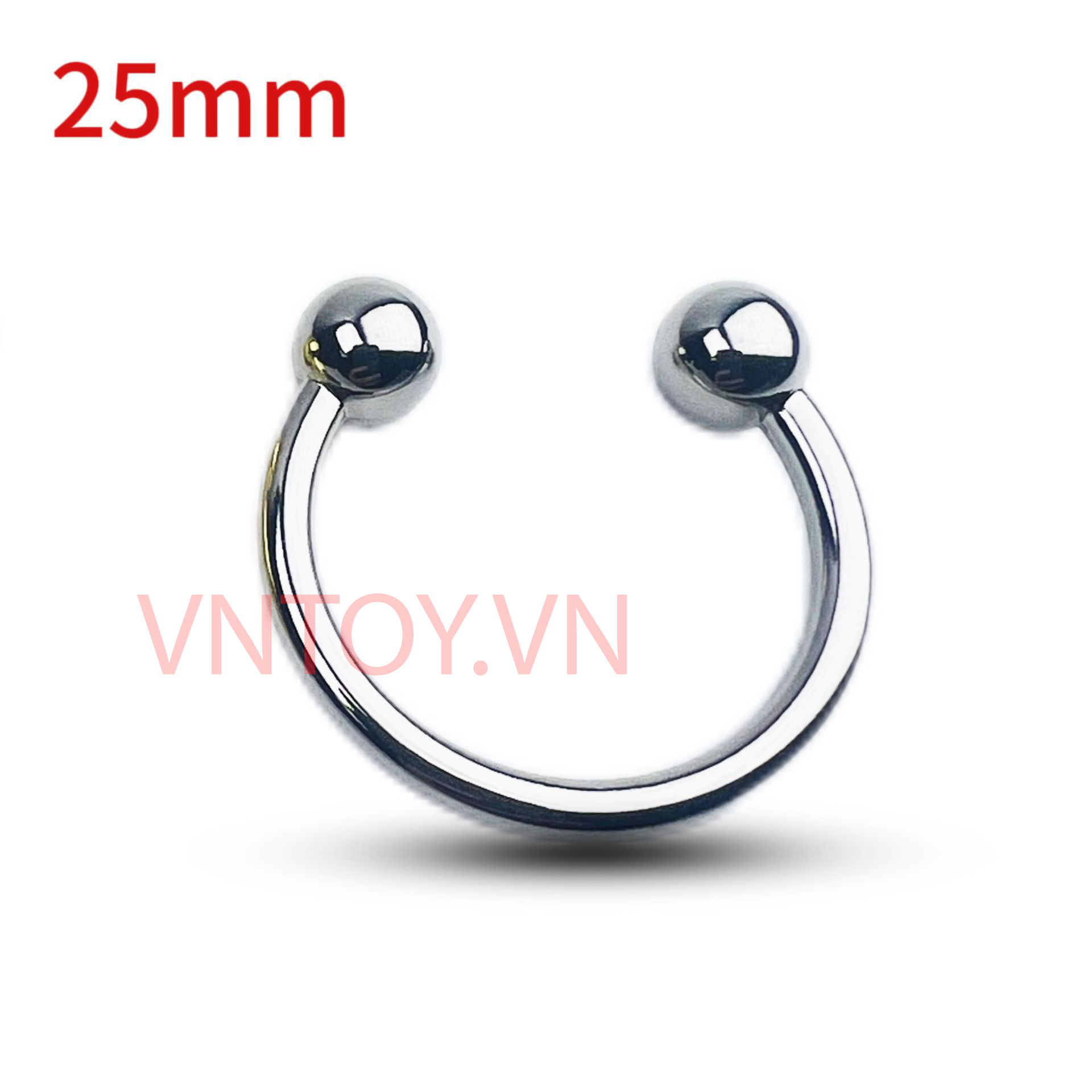 Vòng bi Inox đeo dương vật - Vòng 2 bi