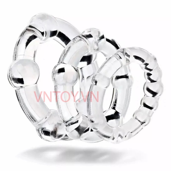 Vòng đeo kéo dài thời gian Stay Hard Beaded Cockrings dành cho nam giới