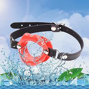 Vòng Miệng BDSM O-Ring Silicone Cao Cấp Dây Da Cá Tính