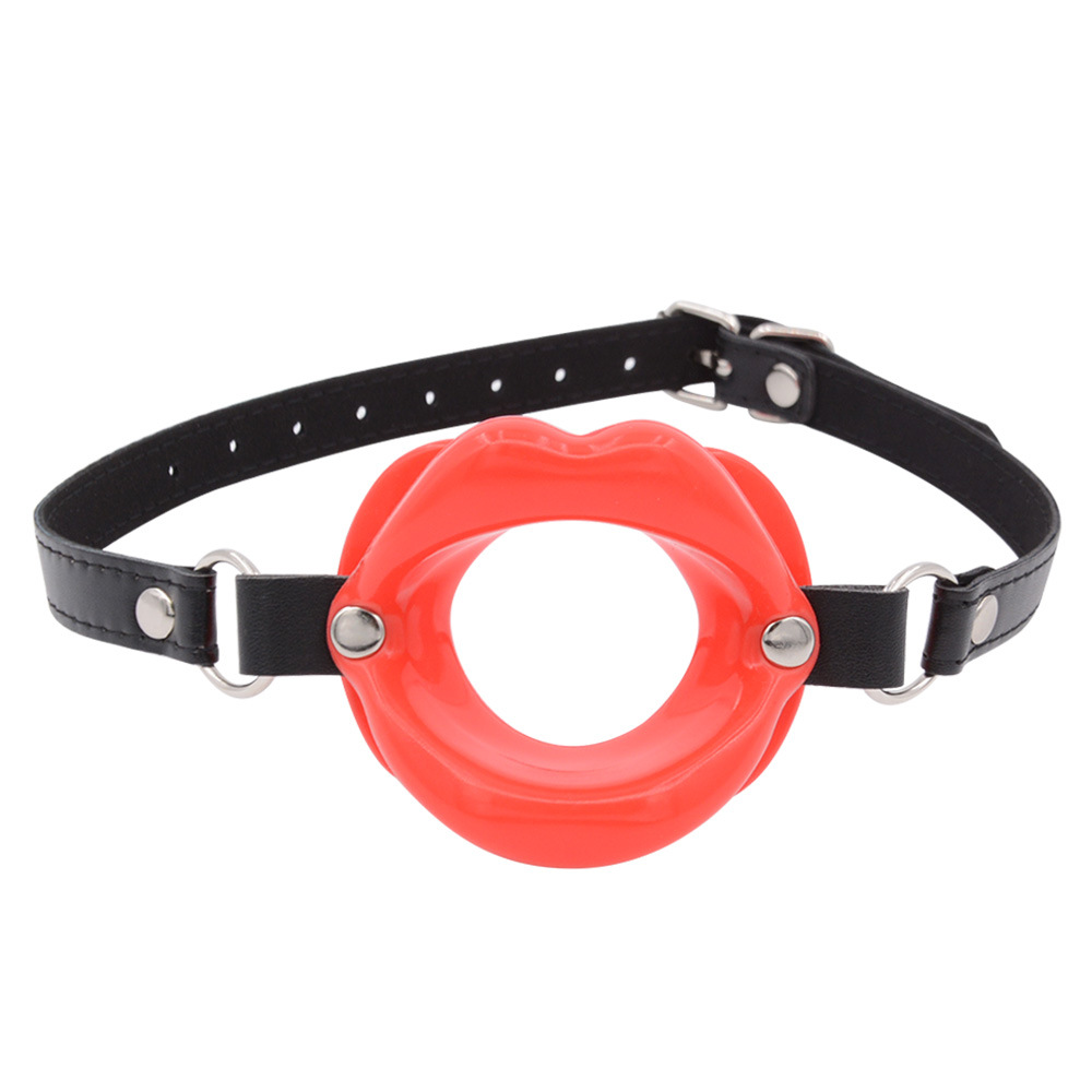Vòng Miệng BDSM O-Ring Silicone Cao Cấp Dây Da Cá Tính
