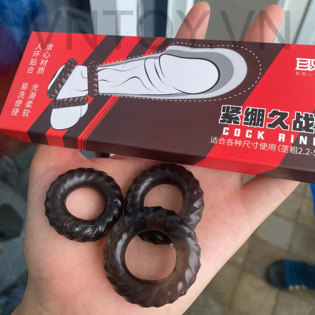 Vòng đeo chống xuất tinh sớm Cock Rings - Hộp 3 cái