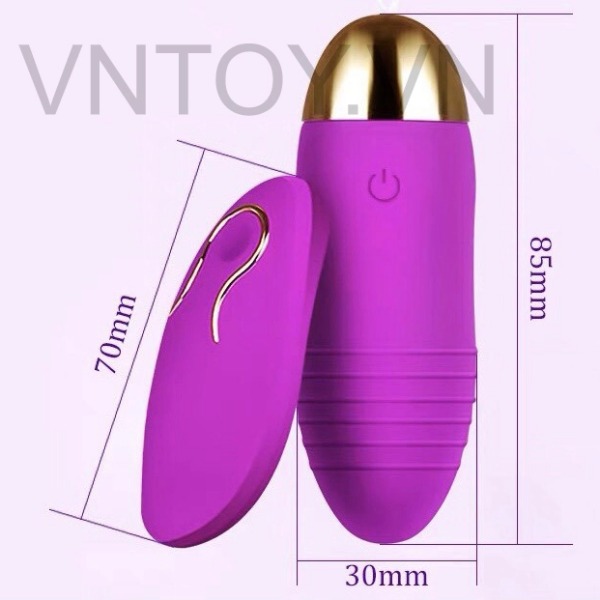 Trứng rung tình yêu điều khiển từ xa sạc pin cao cấp