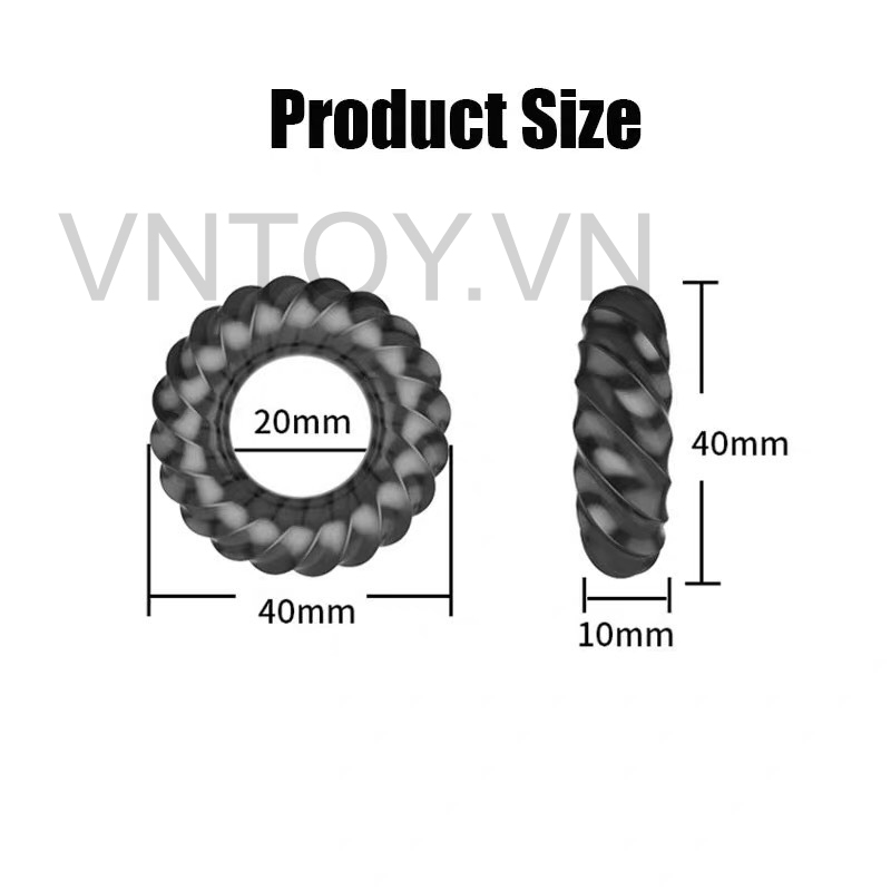 Vòng đeo chống xuất tinh sớm Cock Rings - Hộp 3 cái